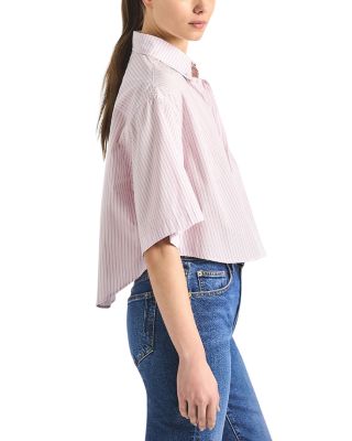 Ember Cropped Button Shirt