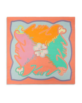 Kurt Script Silk Scarf