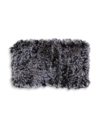 Faux Fur Stretch Knit Scarf Headband