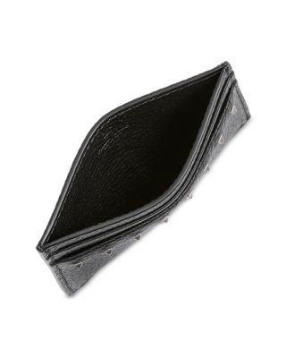 Rockstud Leather Card Case