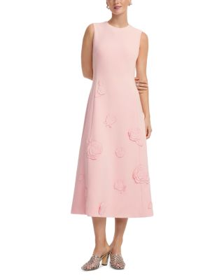 Cleo Appliqu&eacute; Sleeveless Midi Dress