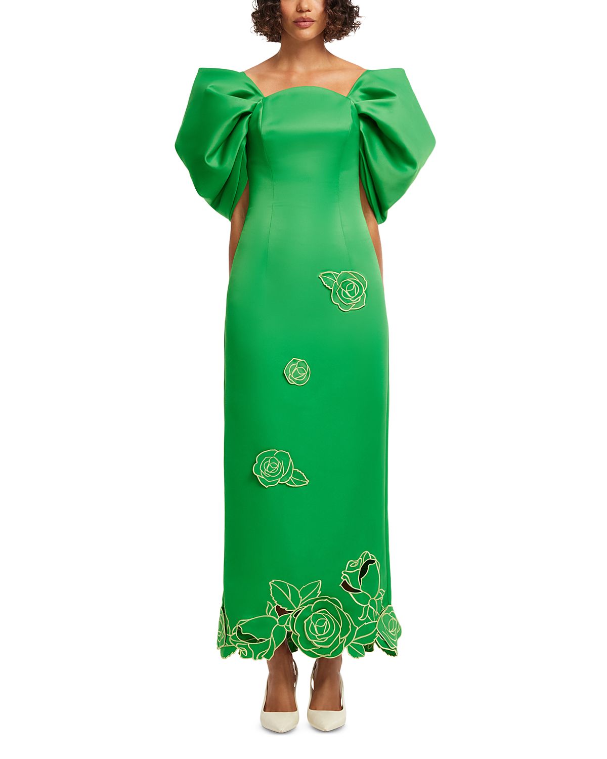 Leo Lin Arabella Applique Maxi Dress