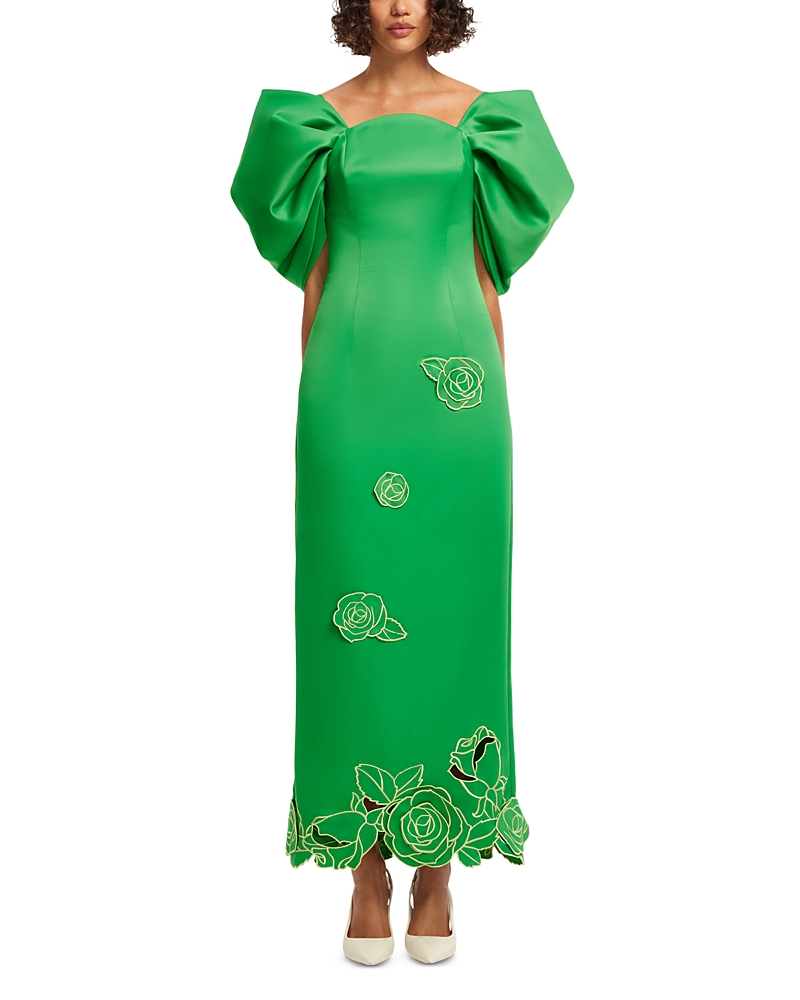 Leo Lin Arabella Applique Maxi Dress