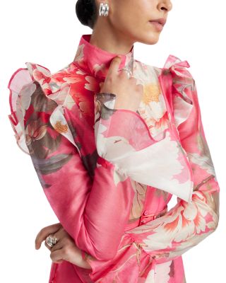 Katrina Butterfly Sleeve Midi Dress