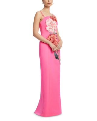Arianna Appliqu&eacute; Floral Maxi Dress