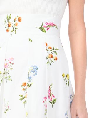 Rihana Wide Waistband Pleated Skirt