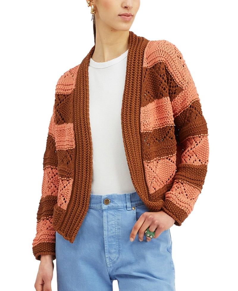 La DoubleJ Summer Bolero Sweater in Solid Pink