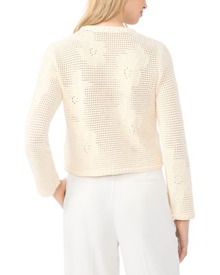 Dana Floral Pointelle Cardigan