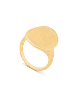 18K Yellow Gold Lunaria Signet Ring