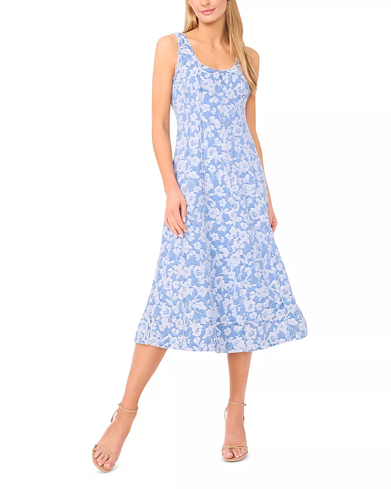 Ted Baker Nara Rose Print Princess Seam Dress