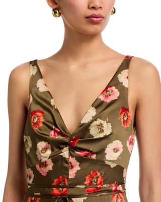 Floating Poppies Makaila Dress