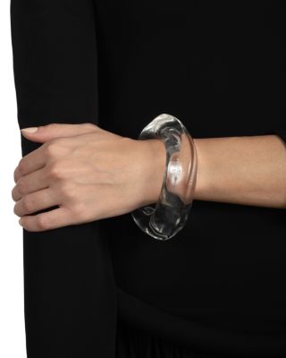 Liquid Lucite Wave Bangle Bracelet