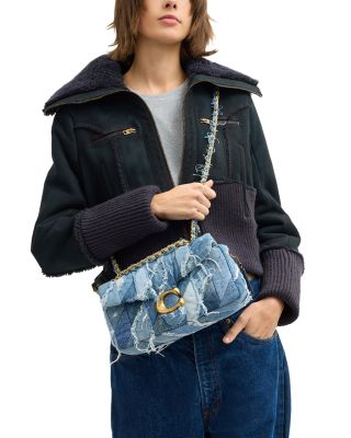 Tabby Shoulder Bag 26 With Denim Patchwork Quilting