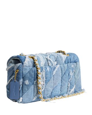 Tabby Shoulder Bag 26 With Denim Patchwork Quilting