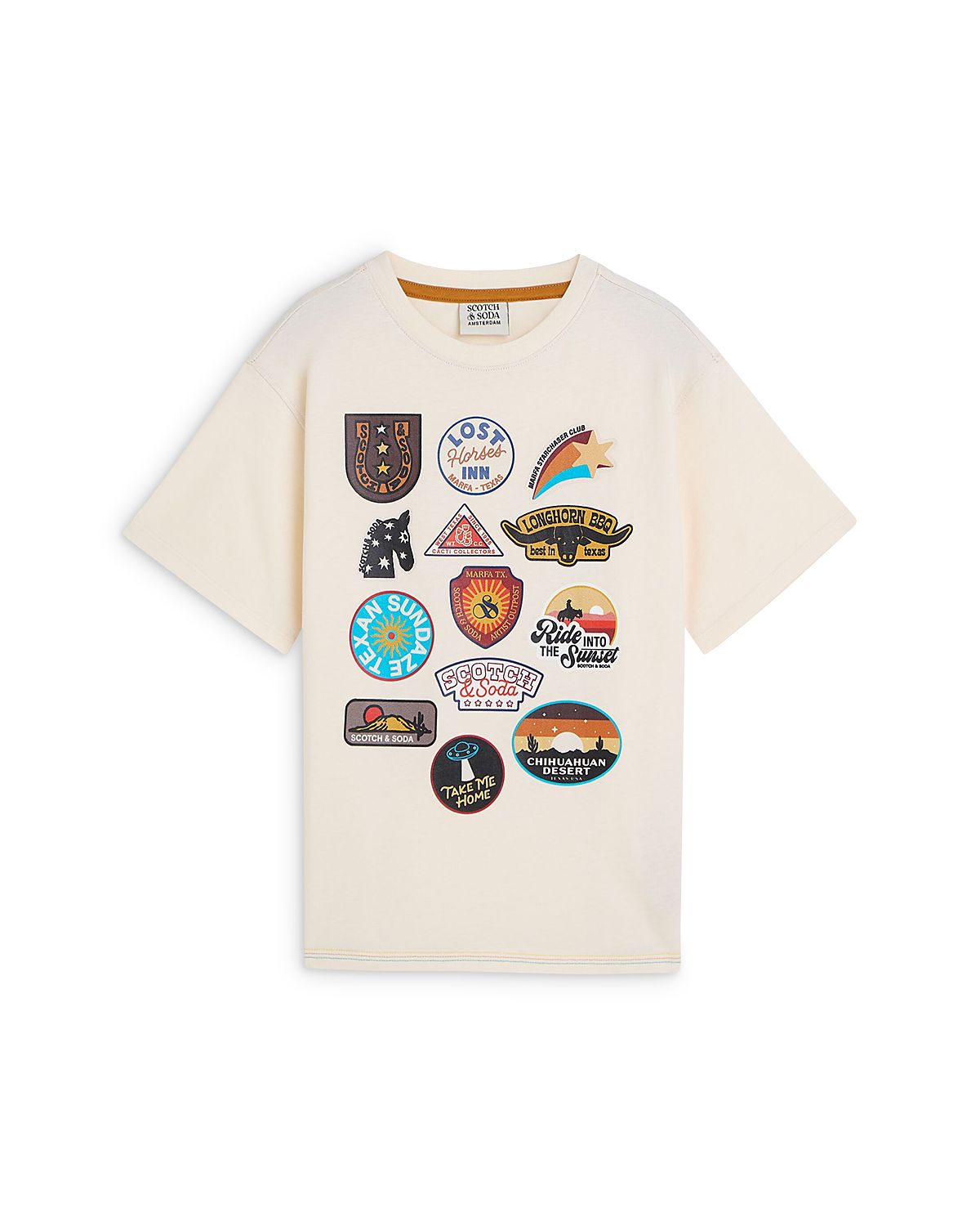 Scotch & Soda Boys' Front Artwork Relaxed Fit Tee - Little Kid, Big Kid