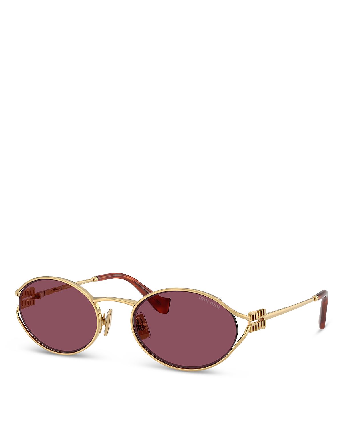 Miu Miu Oval Sunglasses, 54mm