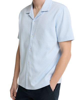Seersucker Stripe Short Sleeve Cabana Shirt