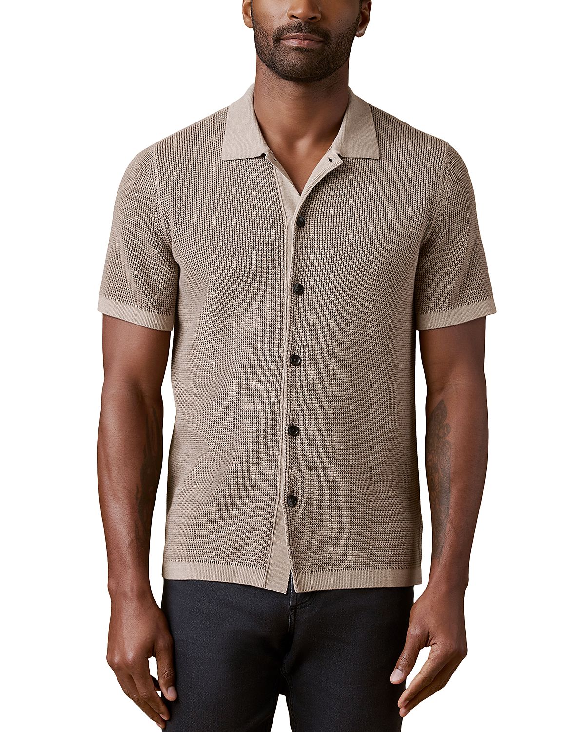 Faherty Short Sleeve Sunwashed Sweater Shirt