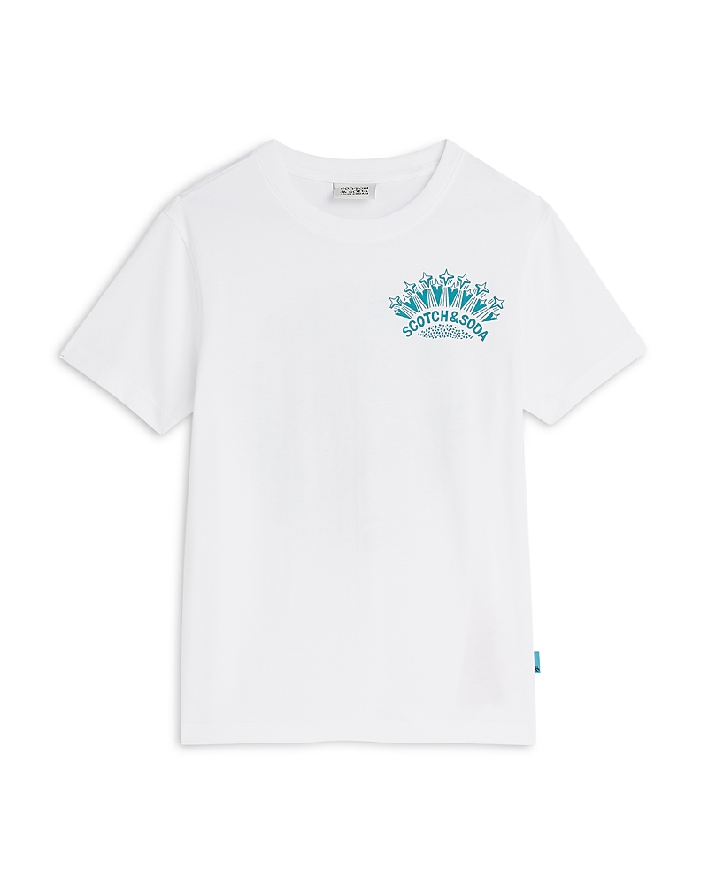 Scotch & Soda Boys' Front & Back Regular Fit Tee - Big Kid