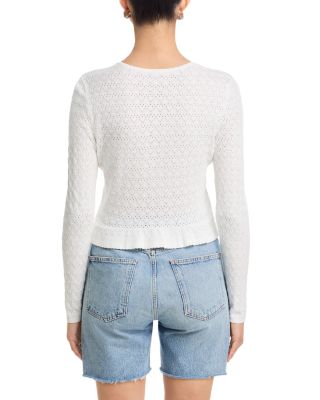 Pointelle Cardigan Sweater - Exclusive