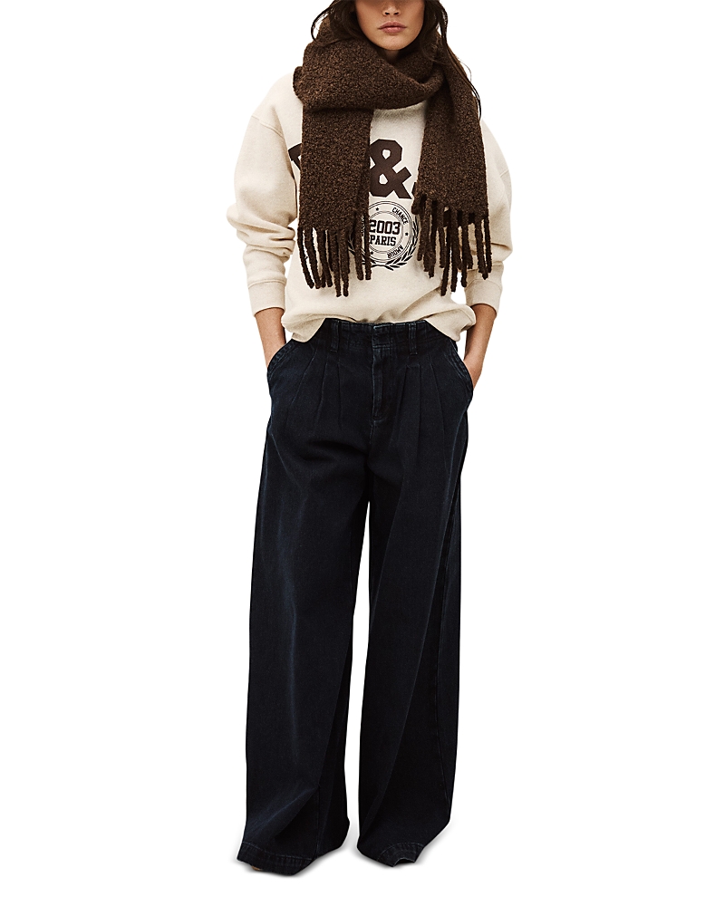 ba & sh Toby Wide Leg Jeans in Light Used Blue