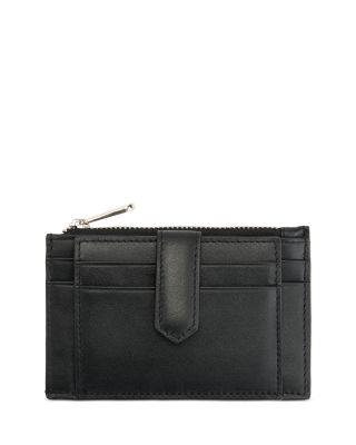 Zippered Compact Card Case Wallet