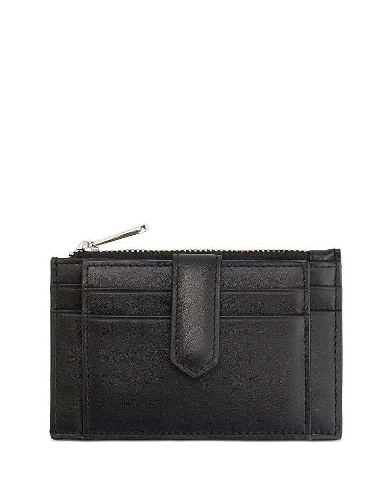 Royce New York Zippered Compact Card Case Wallet