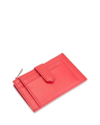 Zippered Compact Card Case Wallet