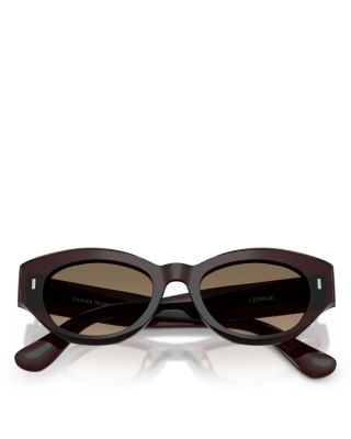 Lerrue Oval Sunglasses, 50mm