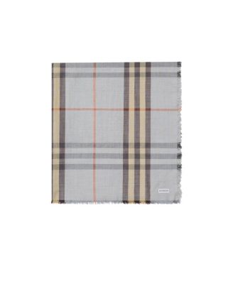  Reversible Check Wool Silk Scarf