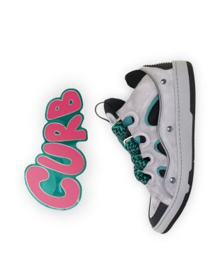  Unisex Curb Patch Sneakers In Leather