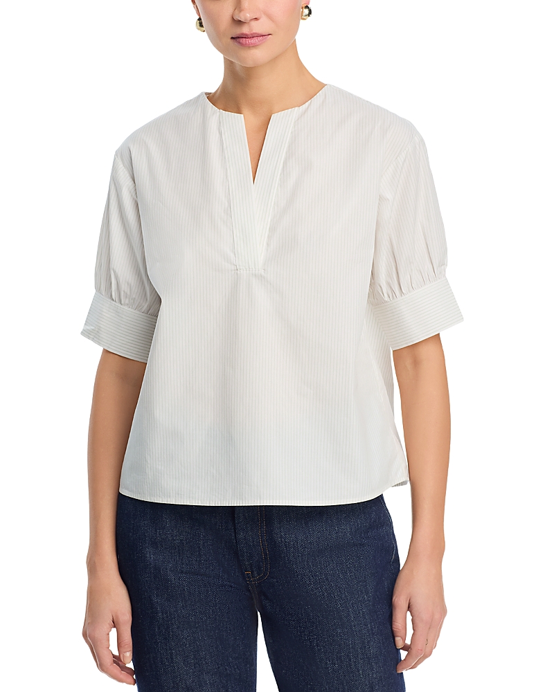 Frame V Neck Popover Top