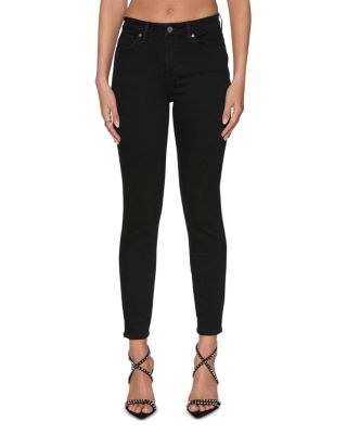 Spray On Jet Black High Rise Jeans in Black