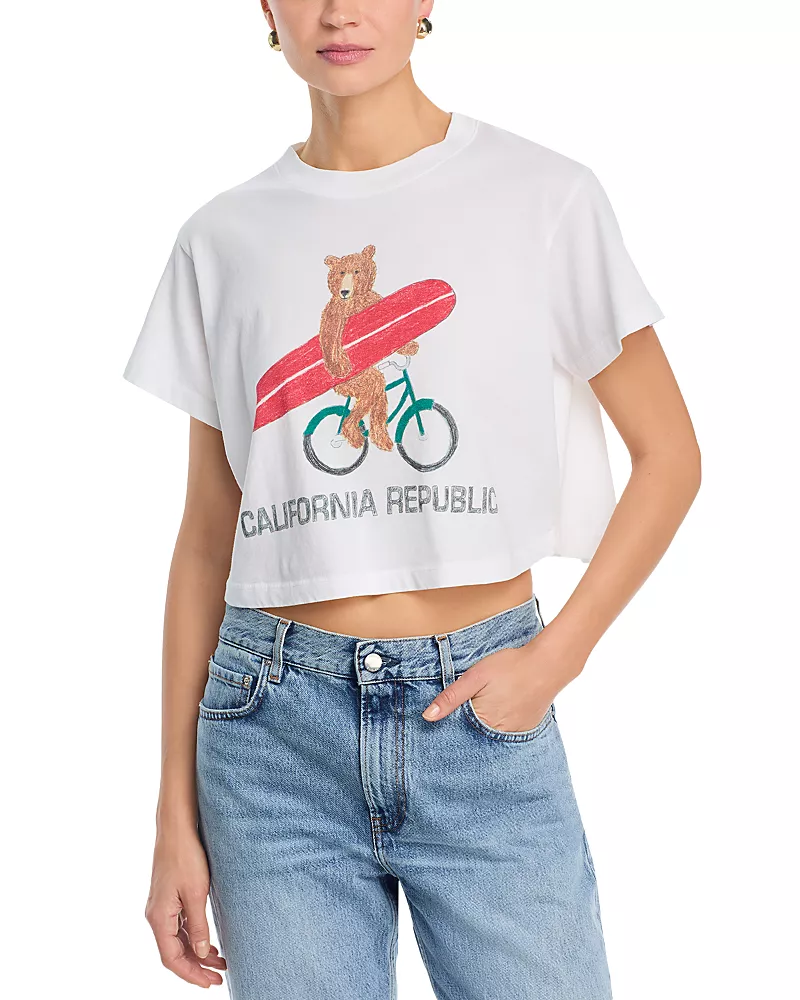 Unfortunate Portrait California Republic Cropped Tee