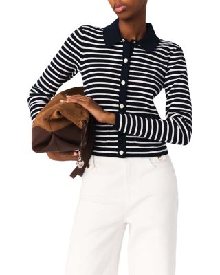 Striped Polo Cardigan