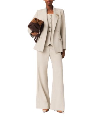 Suit Jacket with Brooch