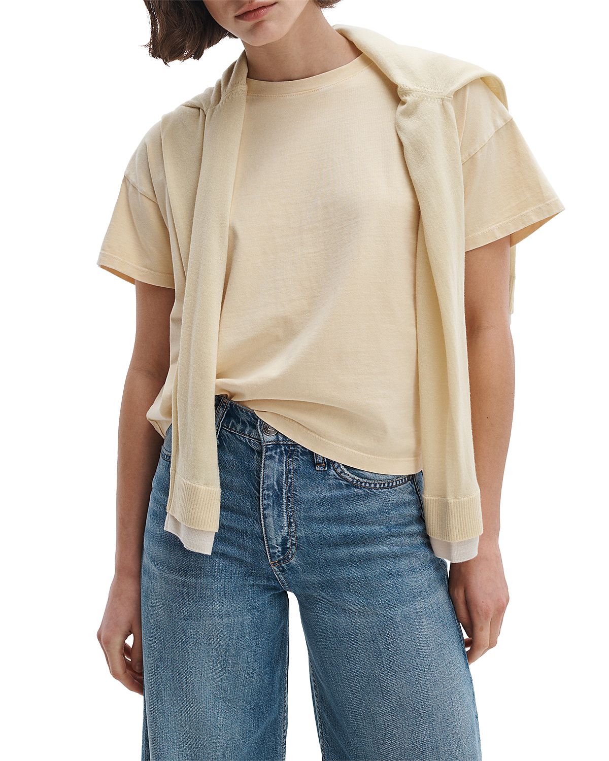 rag & bone Distressed Washed Kelly Boxy Tee
