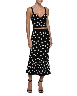 Tula Polka Dot Knit Bra Top