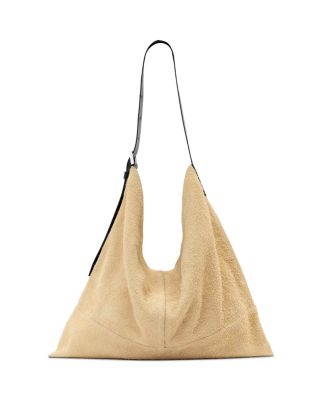 Asha Medium Suede Shoulder Bag