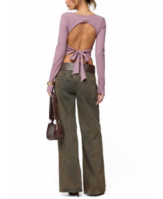 Polly Lacey Tie Back Top