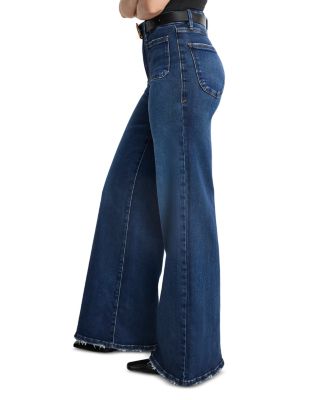 Soft Tech Palazzo Jeans in Indigo511