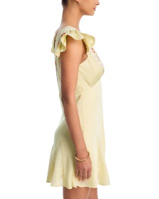 Lace And Embroidery Trim Dress - Exclusive