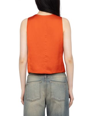 Emaux Satin Vest