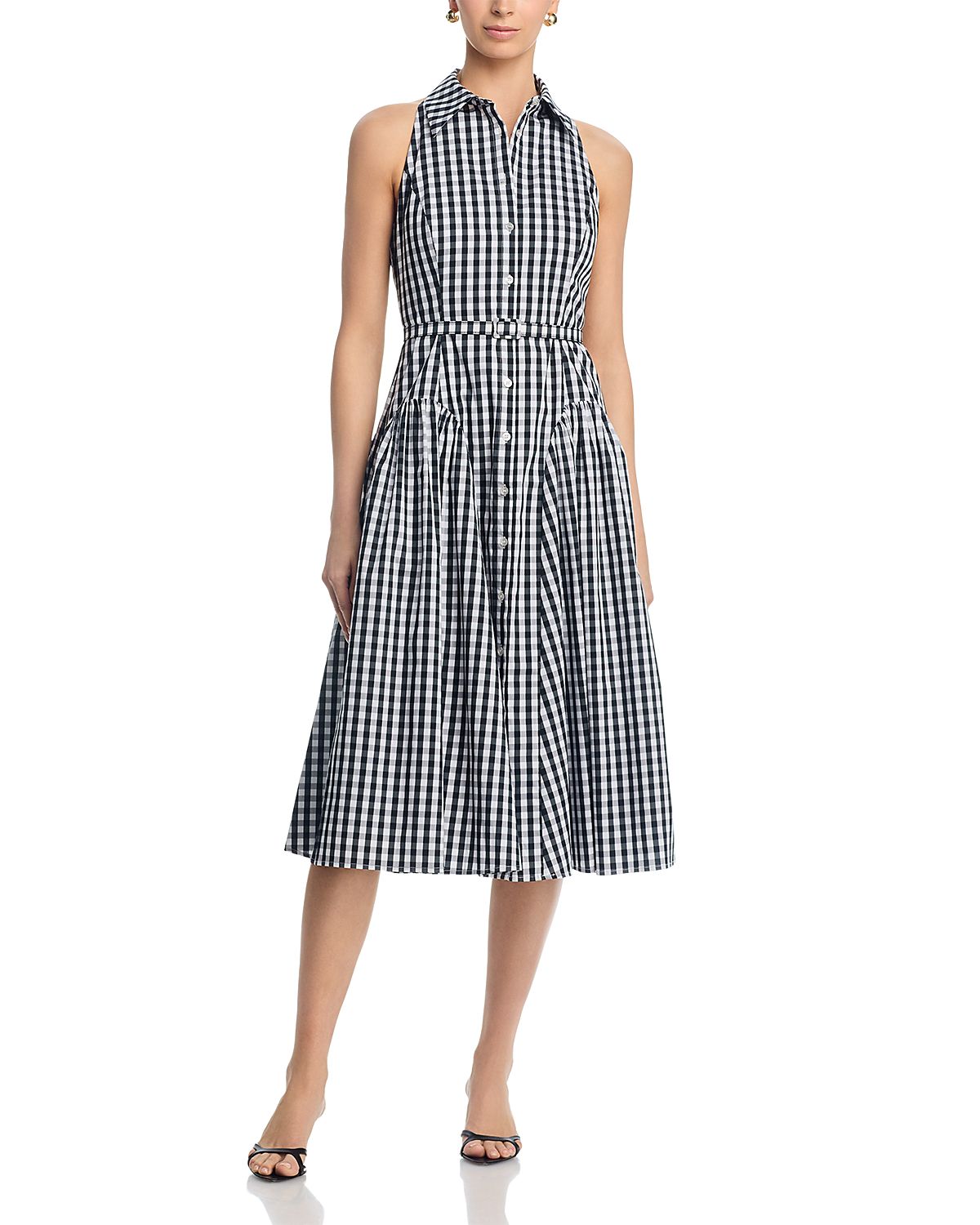 Milly Maxine Gingham Midi Dress