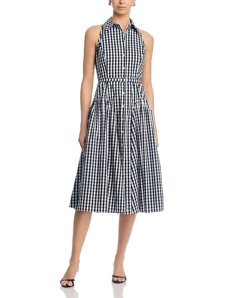 Milly Maxine Gingham Midi Dress