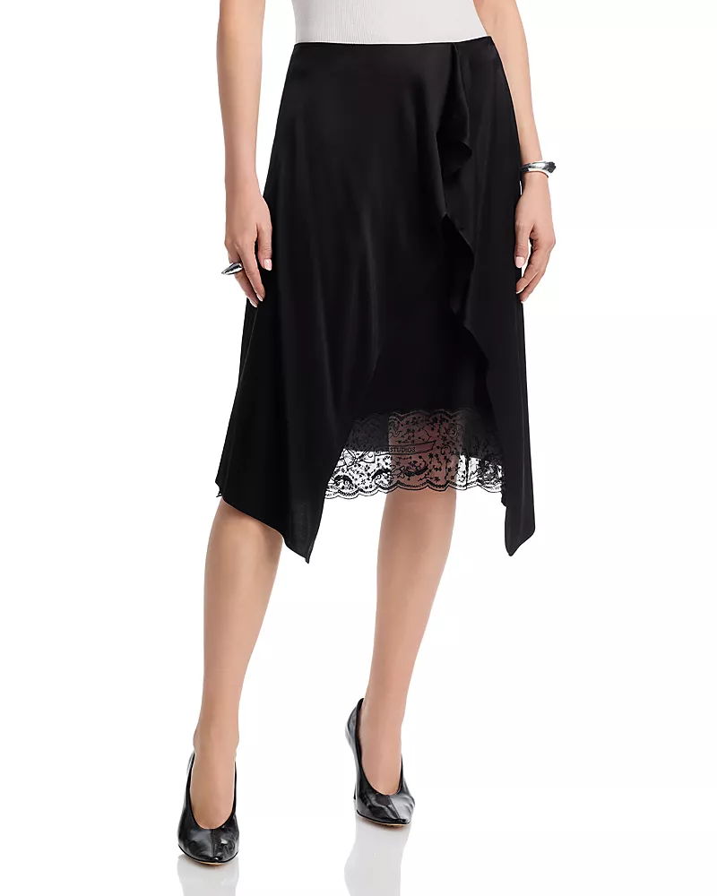Acne Studios Layered Satin Skirt