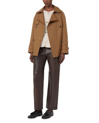 Mtczeno Tobacco Trench Coat