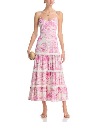 City Palm Scenic Print Dress - Exclusive