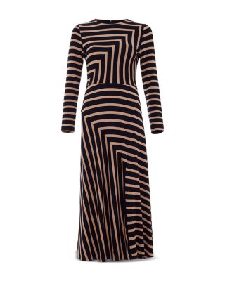 Mia Striped Midi Dress