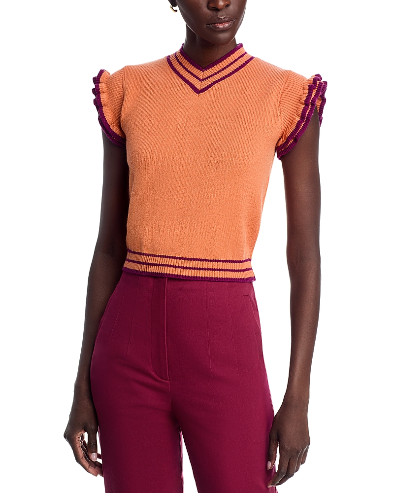 Area Stars Trim Knit Top
